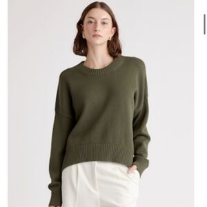 Quince 100% Organic Cotton Boyfriend Crew Sweater